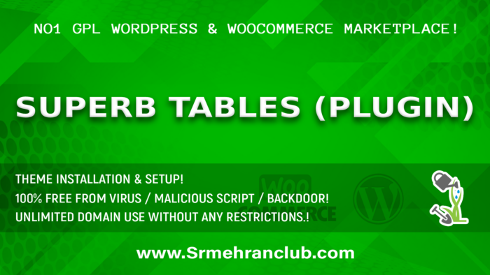 Superb Tables (plugin) 112.0