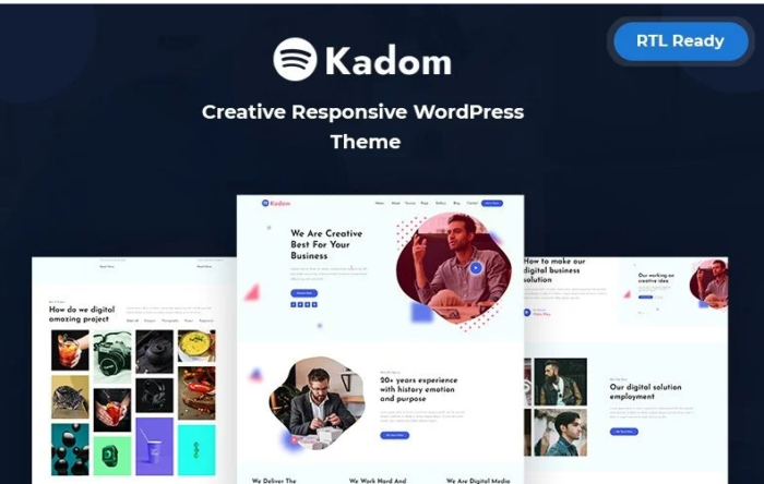 Kadom - Creative Responsive WordPress Theme