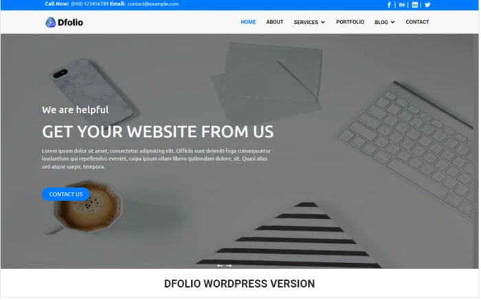 Dfolio - Multipurpose Responsive WordPress Theme