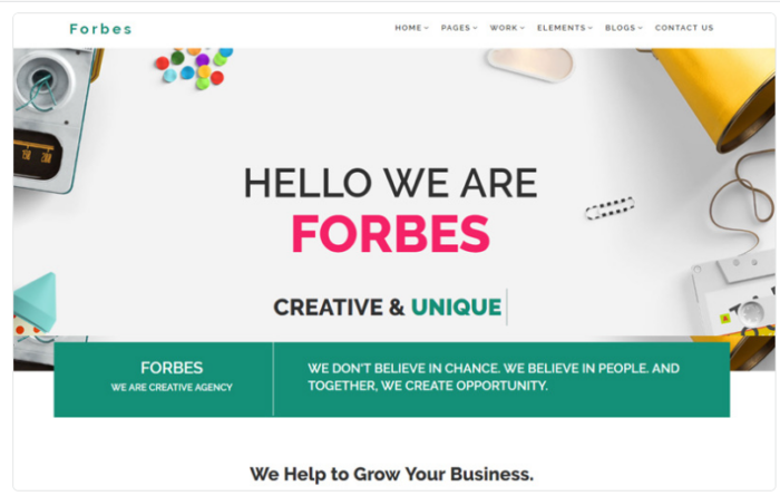 Forbes - Multipurpose HTML5 Website Template 1.0
