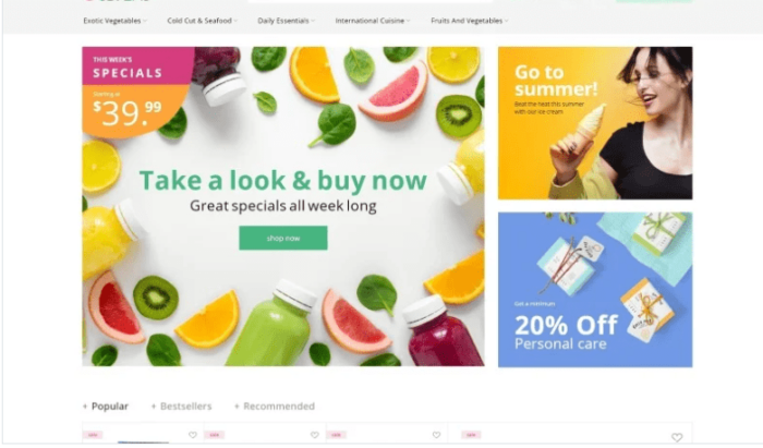Obveris - Clean Grocery eCommerce Store Magento Theme