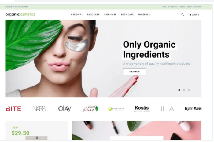 OrganicCosmetics - Clean eCommerce Cosmetics Store Magento Theme
