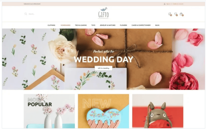 Gifto - Gifts Store Clean eCommerce Magento Theme