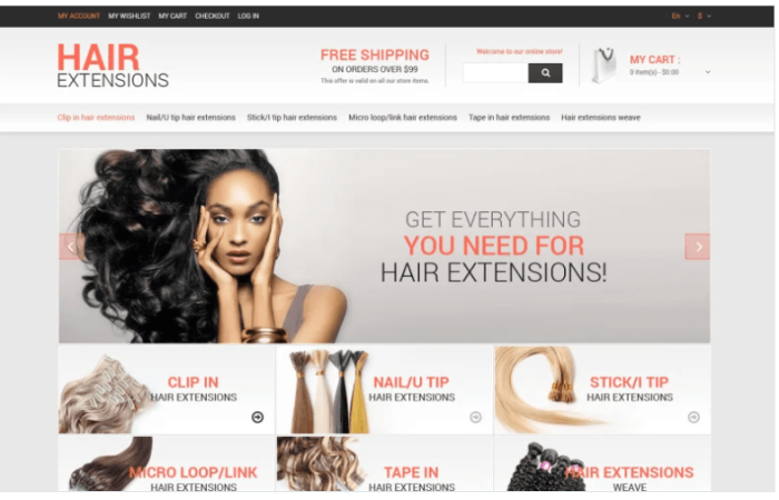 Hair Salon Responsive Magento Theme