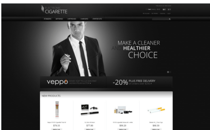 Tobacco Responsive Magento Theme