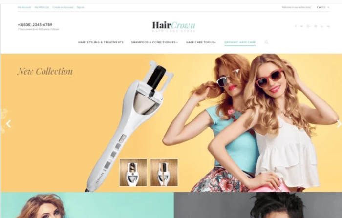 HairCrown - Hair Salon Responsive Magento Theme