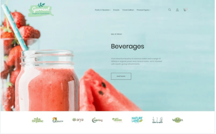 Garrient Organic Food Magento Theme