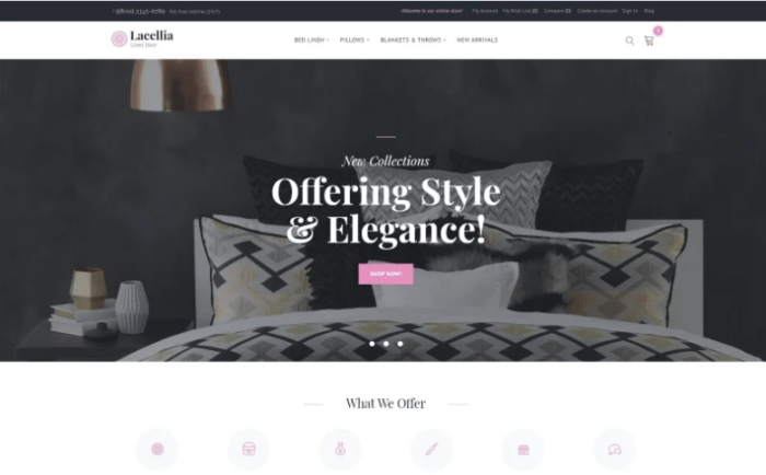 Lacellia - Linen Store Magento Theme