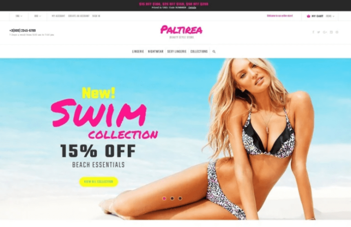 Paltirea - Lingerie Magento 2 Theme