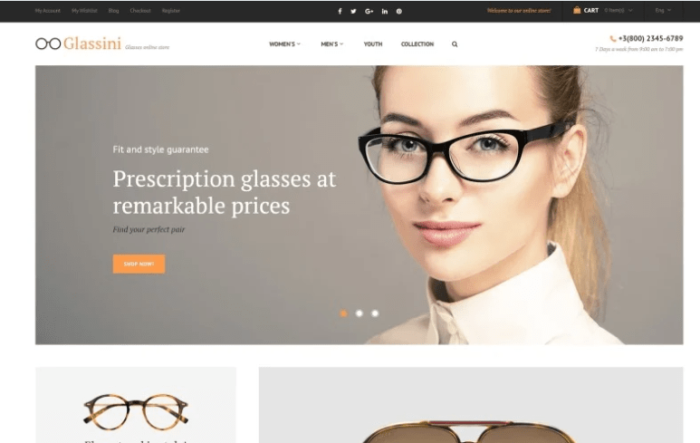 Glassini Magento Theme