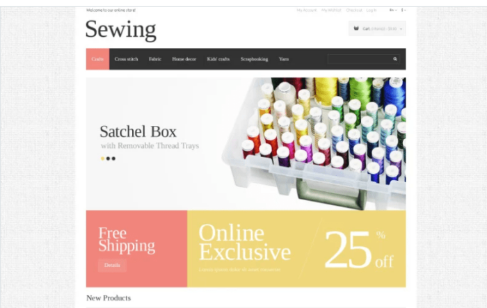 Sewing Opportunities Magento Theme