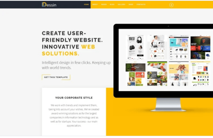 Dessin - Electronic Store Multipage Creative Joomla Template