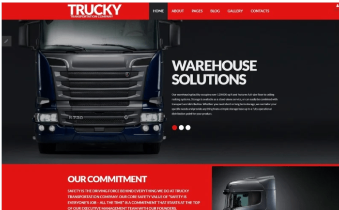 Trucky - Transportation Responsive Joomla Template