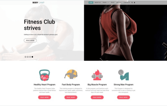 Body Camp - Fitness Joomla Template