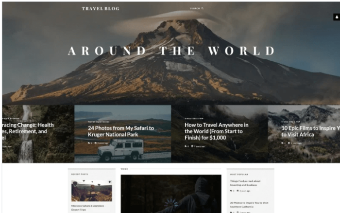 TravelBlog - Travel Guide Joomla Template