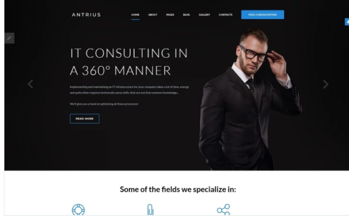 Antrius - Business Consulting Joomla Template