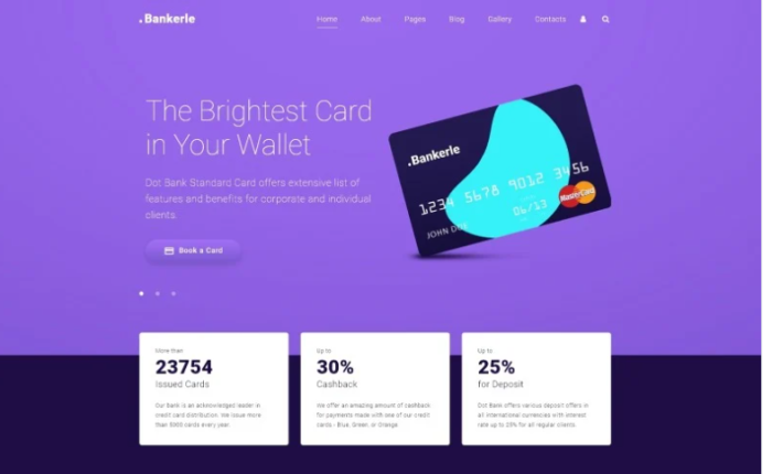 Bankerle - Banking Joomla Template