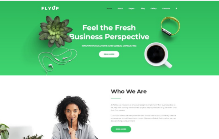 FlyUp - Startup Business Consulting Modern Joomla Template
