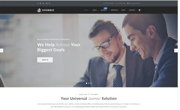 Joombiz - Elegant Business Company Joomla Template