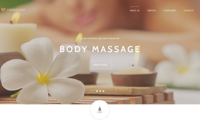 Harmony - Massage Salon Responsive Elegant Joomla Template