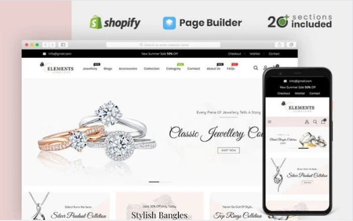 Elements Jewellery Store Shopify Theme