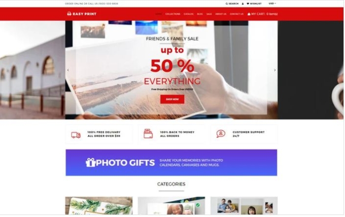 Easyprint - Print Multicurrency Simple Shopify Theme