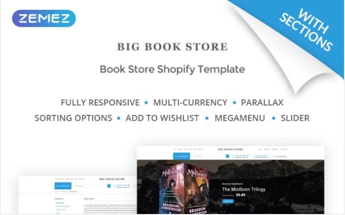 Big Book Store - Shopify Theme