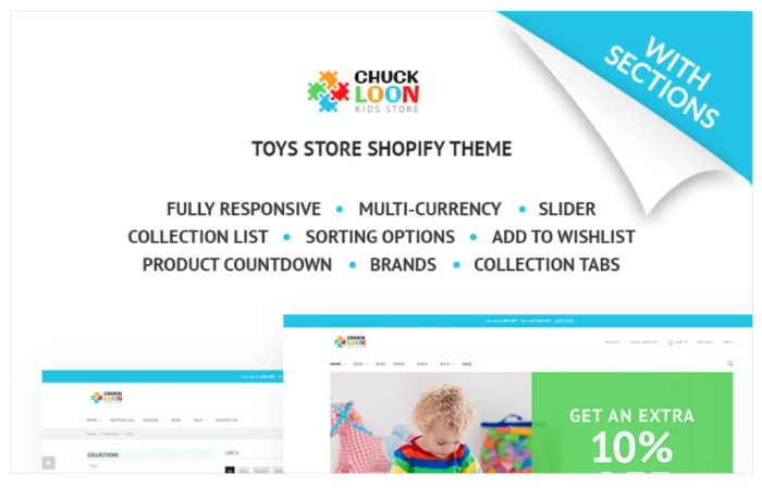 Chuck Loon - Responsive Toys & Children Clothes Online Store Shopify Theme