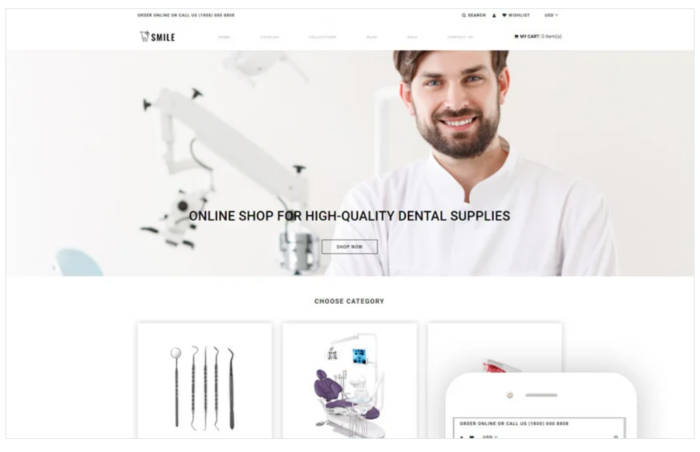 Smile - Dentistry eCommerce Clean Shopify Theme