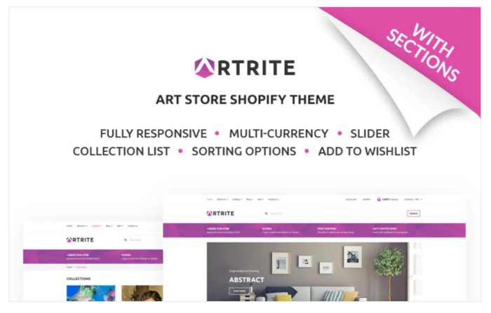 Artrite - Marvellous Art & Paintings Online Store Shopify Theme
