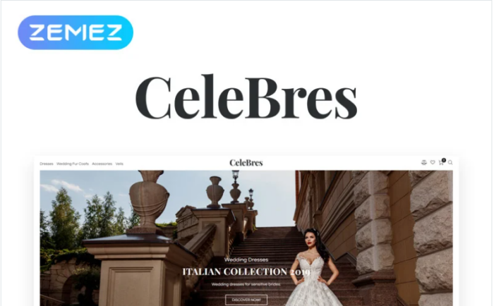 CeleBres - Wedding Salon ECommerce Modern Elementor WooCommerce Theme