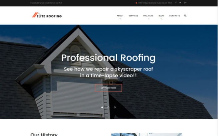 Elite Roofing Company WordPress Theme
