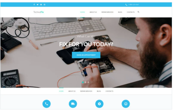 TechnoFix - Tech Repair Company Responsive WordPress Theme