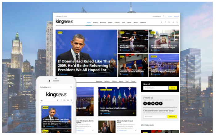 KingNews - Magazine News Portal & Blog WordPress Theme