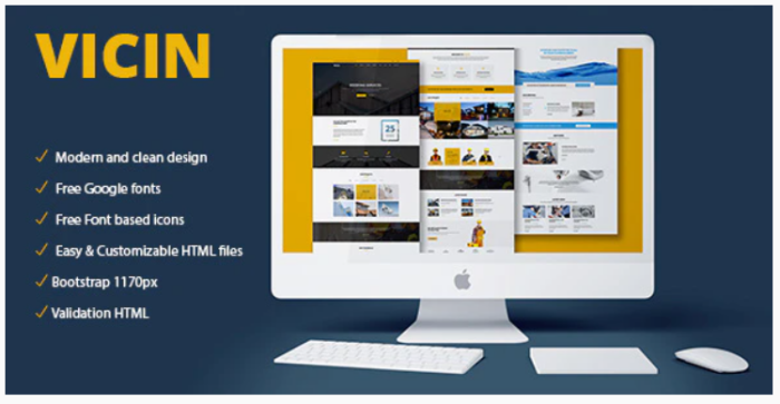 Vicin | Multipurpose Construction & Plumbing HTML Template