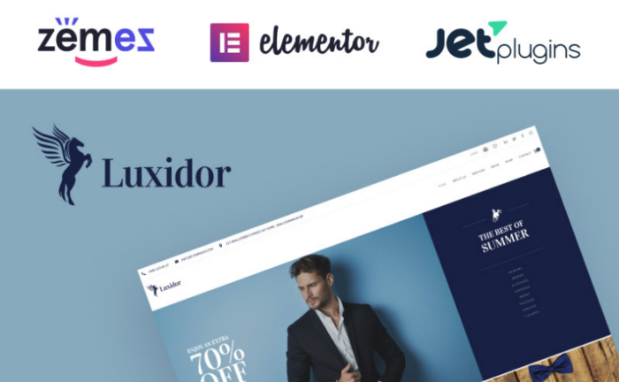 Luxidor - Accessories and Apparel Fashion Elementor WooCommerce Theme