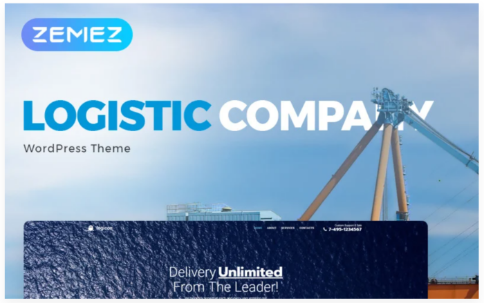 Logicon - Transportation Services Responsive Elementor WordPress Theme