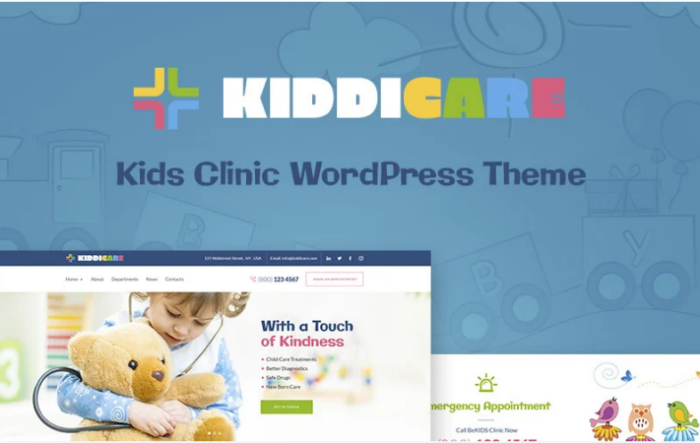 KiddiCare - Pediatric Clinic WordPress Theme