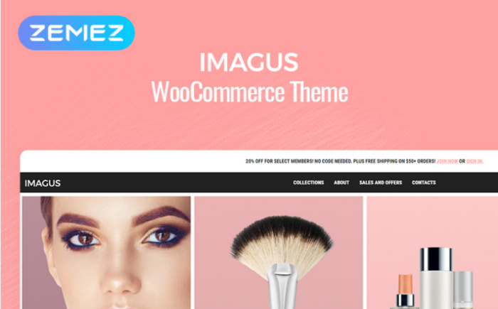 Imagus - Cosmetics Store ECommerce Modern Elementor WooCommerce Theme