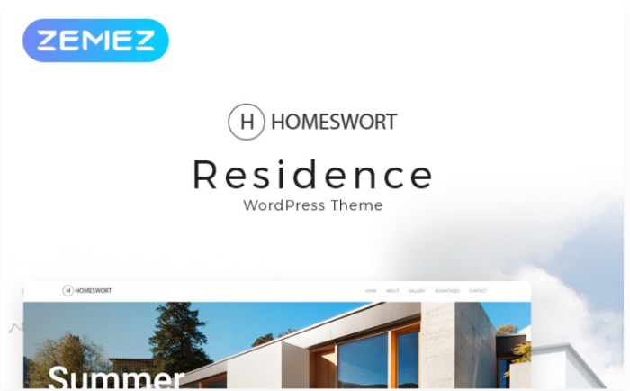 Homeswort - Luxury Real Estate Elementor WordPress Theme