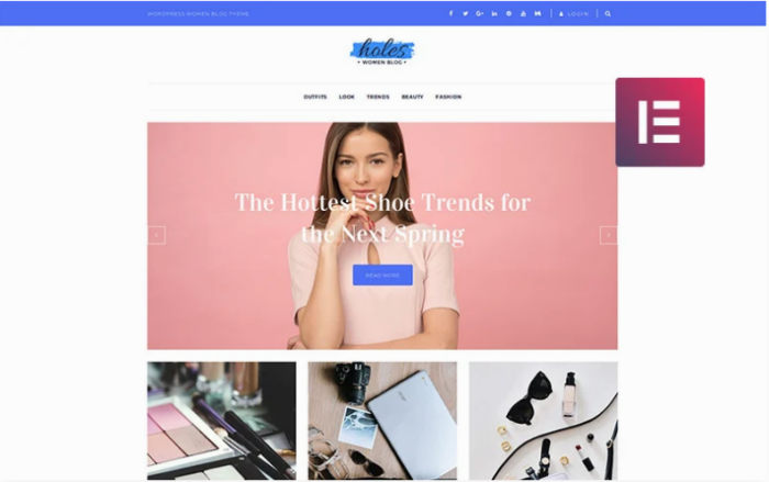 Holes - Women Blog Multipurpose Classic Elementor WordPress Theme
