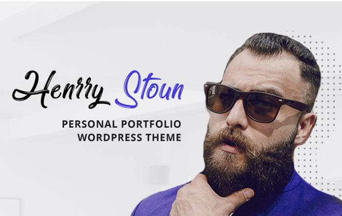 Henry Stoun - Personal Website WordPress Theme