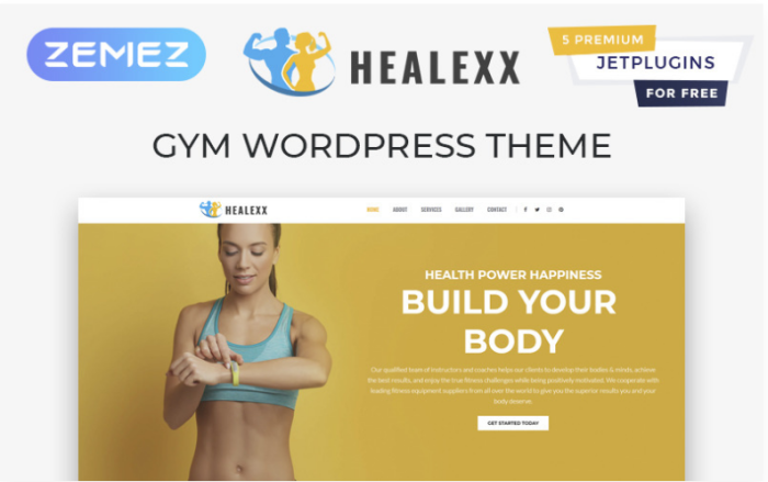 Healexx - Gym Multipurpose Modern Elementor WordPress Theme