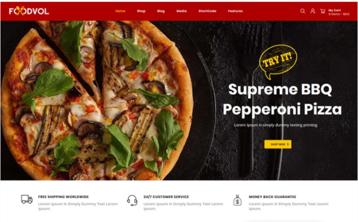 Foodvol - Restaurants Store WooCommerce Theme