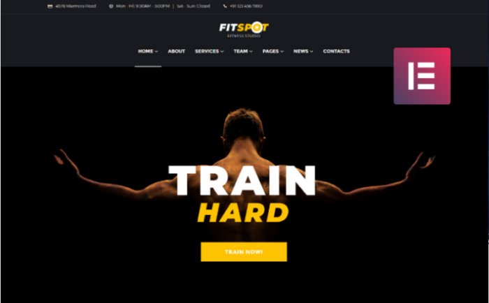 FitSpot - Fitness Studio Elementor WordPress Theme