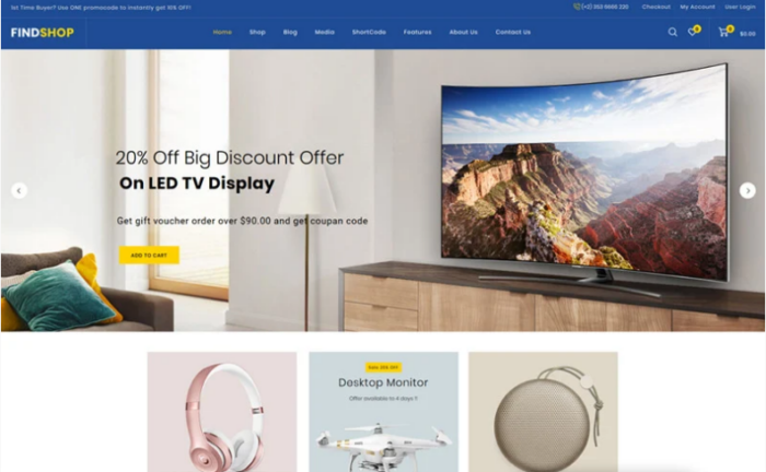 Findshop - Mega Store WooCommerce Theme