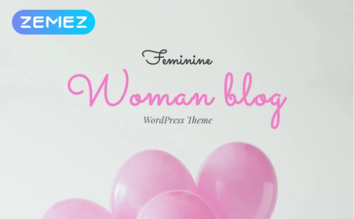 Feminine - Woman Blog Elementor WordPress Theme