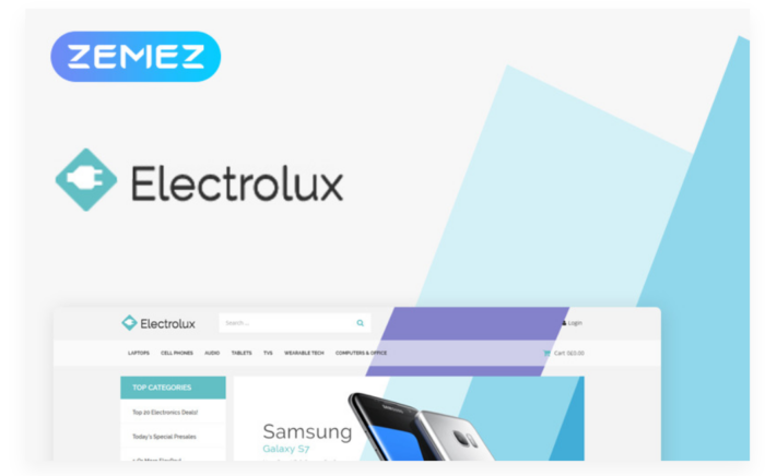 Electrolux - Electronics Shop Elementor WooCommerce Theme