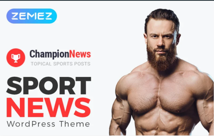 ChampionNews - Sports News Elementor WordPress Theme