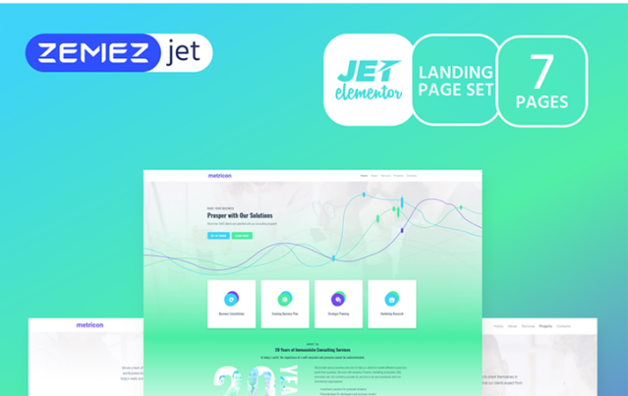 Samplic - Corporate Business Jet Elementor Template
